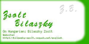 zsolt bilaszky business card